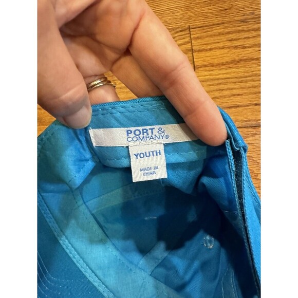 King Ranch Laguna Madre Texas Coast Fishing Cap YOUTH Hat Blue Green NEW - Picture 2 of 5